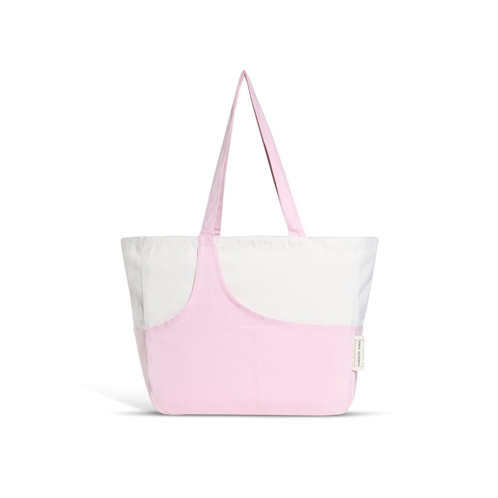 4841 Chic & Stylish Gabardine Bag – Two-Tone Design Washable Soft Touch